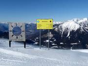Gedetailleerde bewegwijzering van elke afzonderlijke piste
