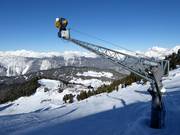Sneeuwkanonnen bij de Brunnenkopfbahn