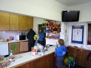 De kleine kiosk in het clubhuis