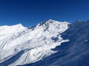 Uitzicht over de Ascherhüttenkessel met de Versing- en Furglerblickbahn