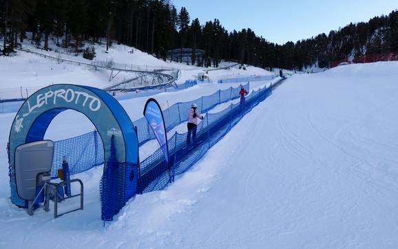 Skigebieden voor beginners in het Valdidentro – Beginners Cima Piazzi/San Colombano – Isolaccia/Oga