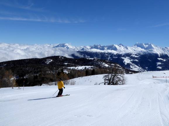 Skiën met een sprookjesachtig uitzicht op de Unterrat