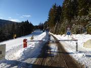 Een rit naar de Mönichkirchner Schwaig is alleen toegestaan voor gasten.