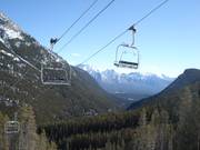 Mystic Express met uitzicht over de Canadese Rockies