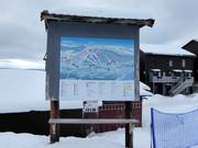 Pistekaart in het skigebied Funäsdalsberget