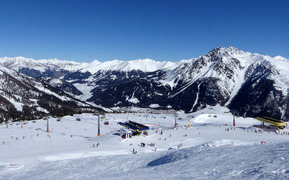 Grootste skigebied in de Sesvennagroep – skigebied Schöneben (Belpiano)/Haideralm (Malga San Valentino)