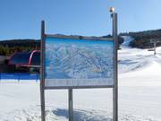 Pistekaart bij het dalstation