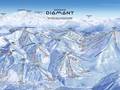 Pistekaart Espace Diamant – Les Saisies/Notre-Dame-de-Bellecombe/Praz sur Arly/Flumet/Crest-Voland