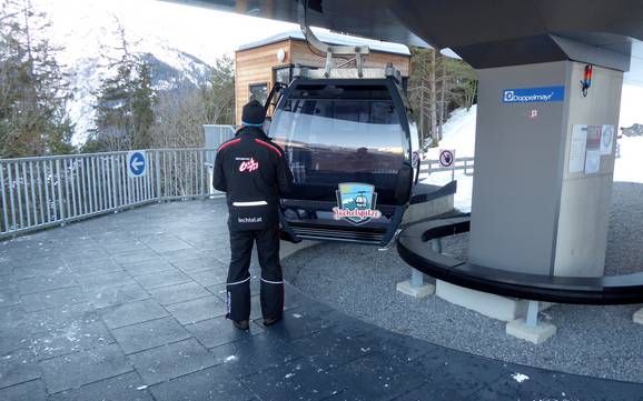 Lechtal: vriendelijkheid van de skigebieden – Vriendelijkheid Jöchelspitze – Bach