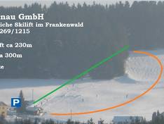 Pistekaart Langenau (Tettau)
