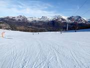 Lichte en brede piste in het skigebied Hemsedal