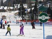 De piste bij lift C is groen, dus zeer gemakkelijk.