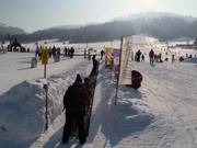 Gratis transportband bij het dalstation