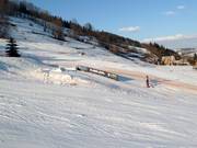 Obstakels in het snowpark