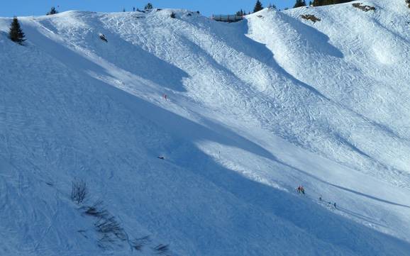 Skigebieden voor gevorderden en off-piste skiërs natuurparkregio Reutte – Gevorderden, off-piste skiërs Hahnenkamm – Höfen/Reutte