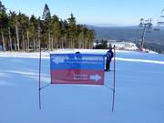 Pistebewegwijzering in het skigebied Zieleniec