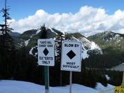 Piste-informatie op Cypress Mountain