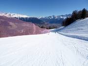 Watles afdaling onder het middenstation (dalafdaling)