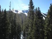 Uitzicht op de June Mountain Summit