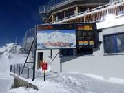 Informatiebord bij het Corvatsch bergstation