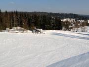 De gemakkelijke piste in het onderste deel