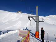 Bij de sleeplift is er personeel aanwezig.