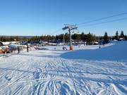 Gemakkelijke piste Vallebacken in Lindvallen