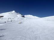 Brede gletsjerpiste bij de Vorab