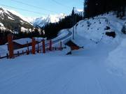 Dalafdaling naar Klosters