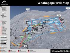 Pistekaart Whakapapa – Mt. Ruapehu