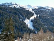 Uitzicht op de moeilijke Spinale Direttissima