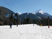 Zeer gemakkelijke dalafdaling Ski road №1