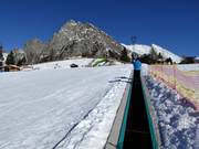 Transportband in het Kinderland bij het bergstation Piffing