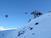 Funitel du Grand Fond - 33-persoons Funitel - windvaste gondel met twee parallelle kabels ver uit elkaar