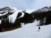 Piste van de Totthummeln met uitzicht op de Åreskutan