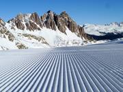 Verse sporen in de sneeuw