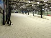 Uitzicht op de beginnerspiste