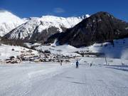 Beginnersgebied bij de Dorflift in Kals