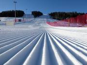 Perfect geprepareerde piste in het skigebied Lagorai