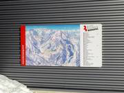 Overzichtsplan aan de rand van de piste