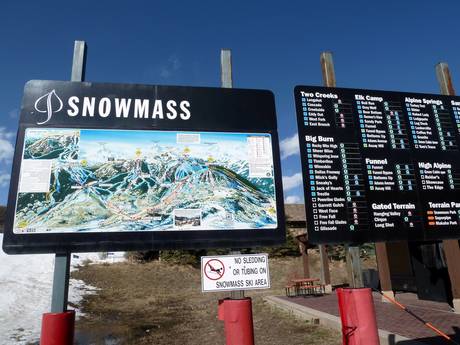 Aspen Snowmass: oriëntatie in skigebieden – Oriëntatie Snowmass