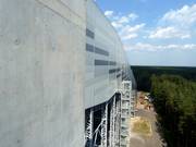 Uitzicht vanaf het bergstation langs de hal