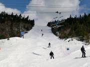 Moeilijke afdaling aan de zuidkant