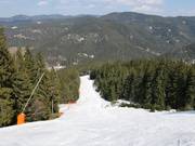 Steile helling in Mechi Chal