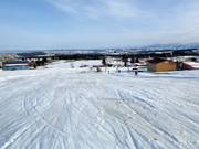 Gemakkelijke afdaling bij de skiliften Eschach