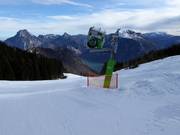 Krachtige sneeuwkanonnen op de Feuerkogel