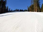 Moeilijke Geolsafdaling naar het dalstation van de Panoramabahn Geols