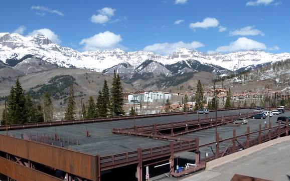 San Juan Mountains: bereikbaarheid van en parkeermogelijkheden bij de skigebieden – Bereikbaarheid, parkeren Telluride