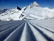 Perfecte preparatie met uitzicht op de snowpark en de Olperer