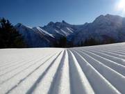 Perfect geprepareerde piste in het skigebied Jöchelspitze